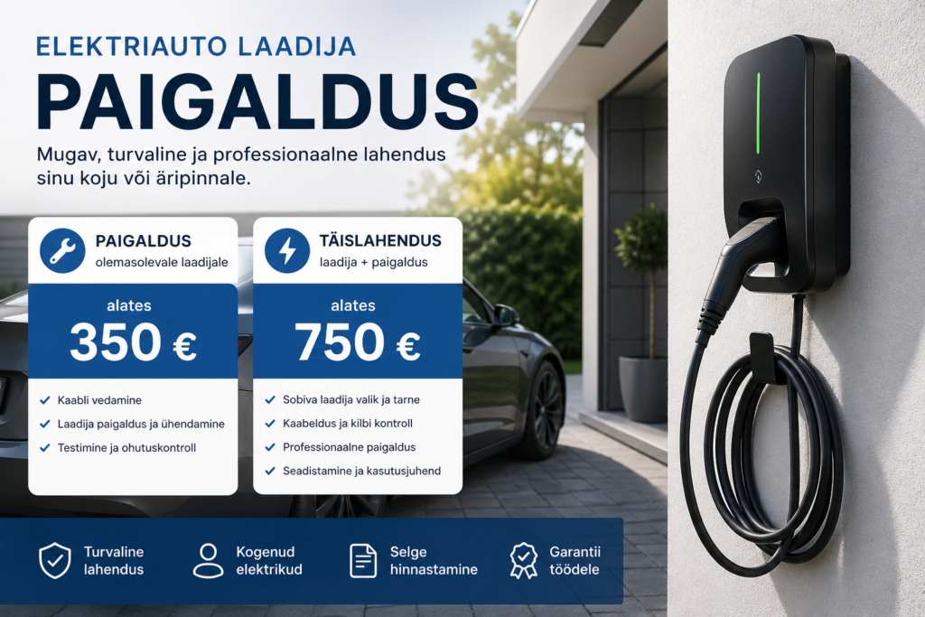 elektriauto laadija paigaldus