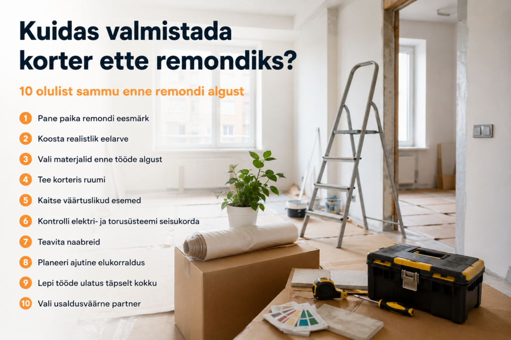Kuidas valmistada korter ette remondiks